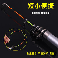 江洋灵敏软尾小矶竿阀杆筏竿钓鱼竿小海竿套装矶钓杆抛竿甩杆 软尾2.1米+3轴轮套装