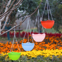 恋品惠 简约特大吊兰盆大号塑料加厚树脂吊篮挂墙绿萝植物花卉懒人吊链盆