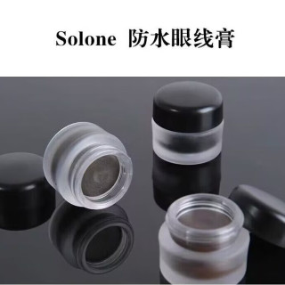  solone 持久不晕染 防水眼线膏 刷  浓密黑 4.5g