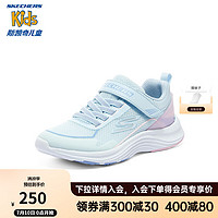 Skechers斯凯奇儿童体训鞋运动鞋活力撞色网布秋男女童鞋303850L 女童/浅蓝色/粉红色/LBPK 36码