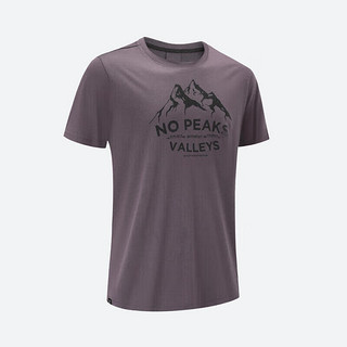 DECATHLON 迪卡侬 运动户外速干T恤徒步TRAVEL500登山短袖5116565 紫色