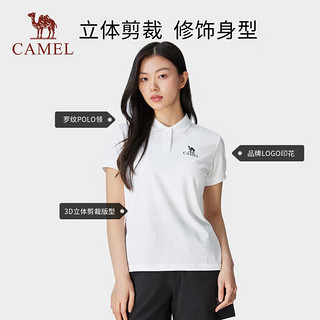 骆驼（CAMEL）运动polo衫春夏速干透气短袖上衣T恤女 724BAUL008 薰衣草紫,女 S