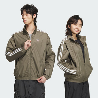 adidas款运动立领夹克外套男女阿迪达斯三叶草 岩层橄榄绿 4XL