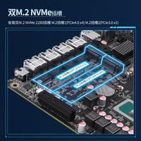 畅网微控12/13代8505/i5-12450H六盘位NAS主板双SFF-8643至多支持6个M.2+6个SATA3.0/PCI-E4.0/DDR5双内存 奔腾8505(铜导热块+1条SFP-8643