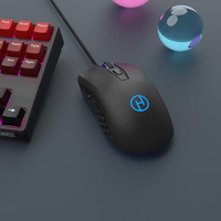 黑吉蛇G3鼠标有线USB发光游戏电竞吃鸡绝地求生网吧6D家用办公商务台式电脑笔记本通用CFLOL外设 黑色