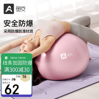 AOYI 升级瑜伽球75cm平衡防爆球儿童大龙球婴儿感统训练运动球 75cm初云粉-升级三重防爆