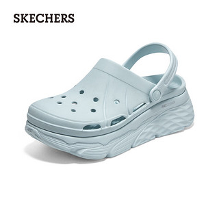 斯凯奇（Skechers）女士休闲时尚百搭易穿透气夏季包头凉鞋踩屎感洞洞鞋111127 薄荷色/MNT 40 尺码偏大，选小一码