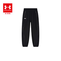安德玛(Under Armour)童装男女中大童休闲体训裤2024透气宽松户外运动长裤工装裤 浅灰 130cm