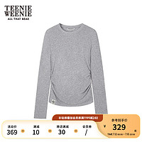 Teenie Weenie小熊2024收腰修身T恤肌底衣内搭 中灰色 155/XS