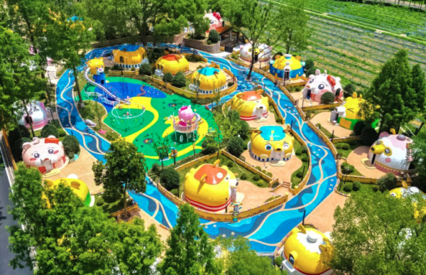 包邮区亲子度假,2日无限畅玩水乐园!安吉田园嘉乐比主题酒店1晚 双早