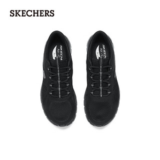 斯凯奇（Skechers）2024夏女鞋一脚蹬休闲运动鞋网面104384 全黑色/BBK 39