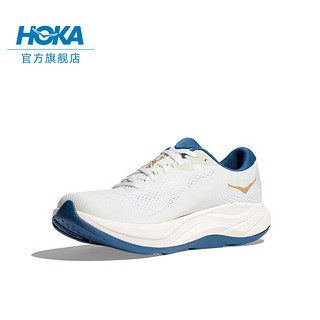 HOKA ONE ONE男女款夏季林康4公路跑步鞋RINCON 4减震防滑透气 【】霜白色/金色-男 （8月1日10点） 46.5