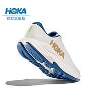 HOKA ONE ONE 男女款夏季林康4公路跑步鞋RINCON 4减震防滑透气 霜白色/金色-男 （8月） 42.5