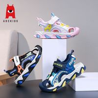 Abckids男童凉鞋2024时尚儿童运动包头凉鞋超软防滑女童沙滩鞋