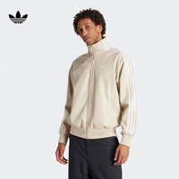 adidas宽松仿皮运动立领夹克外套男装阿迪达斯官方三叶草