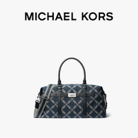 MICHAEL KORS Varick 男士菱形格链提花手提旅行包 海军蓝 406