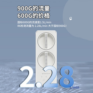 艾美特（AIRMATE）家用净水器厨下式净水机900G通量 5年长效滤芯RO反渗透 鲜活零陈水直饮机过滤器R6