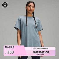 lululemon丨All Yours 女士 T 恤 *棉 透气 LW3FU1S 短袖 比利时蓝牛 4