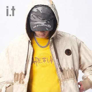  Aape 渐变拼色 男士短袖T恤  GYL/灰色，YEX/黄色 S，M，L，XL