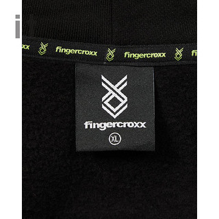 it fingercroxx男装连帽卫衣秋冬多口袋字母印花30493XH