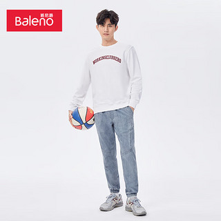 班尼路（Baleno）时尚简约百搭束脚牛仔裤男 02D L 