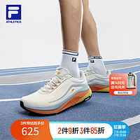 FILA 斐乐黄景瑜同类男鞋 SPD PANTHER2路跑鞋2024夏季玄豹鞋 奶油白色-AA 41