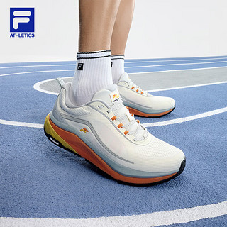 FILA 斐乐黄景瑜同类男鞋 SPD PANTHER2路跑鞋2024夏季玄豹鞋 奶油白色-AA 42