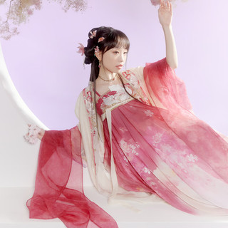 十三余小豆蔻儿刺绣长衫吊带裙汉元素连衣裙套装日常女夏 长衫  XS