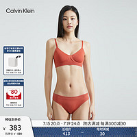 Calvin Klein内衣【凉感】【隐形支撑系列】女软支撑ck可拆垫三角文胸QF6610AD XAU-落霞红 L