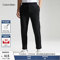 Calvin Klein【吸湿速干】运动24春夏男织带松紧腰ck慢跑训练运动裤4MS4P641 001-太空黑 S