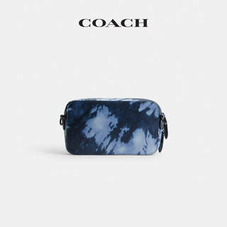  COACH/蔻驰 扎染印花 男士斜挎包  午夜蓝色 海军蓝色 混合色