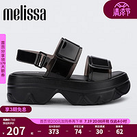 Melissa（梅丽莎）女士夏季炫彩魔术贴松糕底凉鞋33577