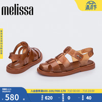 melissa 梅丽莎（melissa）梅丽莎Emma宽编织女士罗马凉鞋35682 水晶棕色 (AW779) 35-36