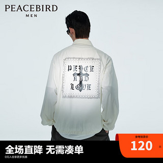 PEACEBIRD 太平鸟 男装 夏季教练夹克男外套B2BCC2251 白色 XXL