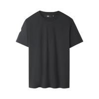 HLA 海澜之家 男士凉感圆领透气短袖T恤 HNTBW2W173A 黑色 XL