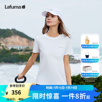 LAFUMA乐飞叶短袖T恤女 户外2024夏季吸湿速干跑步防晒 LFTS4BS68 白色WT 170/88A（40）