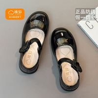 森马集团旗下棉致儿童学校演出鞋洋气英伦风黑色小皮鞋女童公主鞋