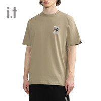 it fingercroxx男装圆领短袖T恤2024夏季简约休闲半袖00504XM
