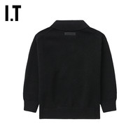 IT ESSENTIALS童装polo领针织衫简约潮童纯色薄毛衣232330ML