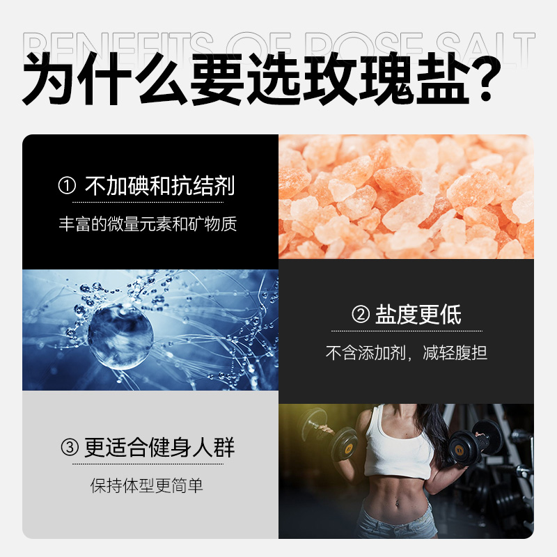 亨利摩根黑胡椒玫瑰海盐60g西餐牛排调味研磨瓶喜马拉雅盐