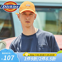 dickies 男女同款棒球帽 可调节潮流休闲鸭舌帽8 0 柿子橙 可调节