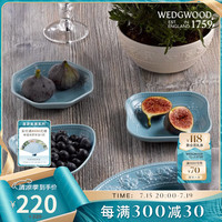 WEDGWOOD威基伍德欢愉假日多边形餐盘家用陶瓷盘子菜盘西餐盘点心盘汤盘 欢愉假日蓝色八边形碗 1个 16cm
