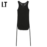IT Ann Demeulemeester女装中长款背心甜酷修身纯色内搭1034X