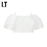 IT NINA RICCI女装廓形半袖上衣时髦精致吊带露脐衫O013COXM