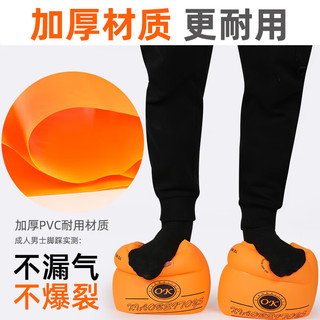 安丹迪（Adandyish）成人儿童手臂圈 游泳双气囊充气浮力漂浮圈小孩游泳水袖 蓝色