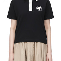 it :CHOCOOLATE女装短袖polo衫夏季青春休闲时尚上衣1723XUI