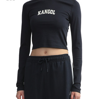 it KANGOL女装合身长袖上衣休闲冬季简约时尚打底衫WTPKL22L