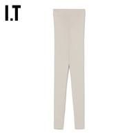 IT ESSENTIALS女装修身罗纹打底裤时髦简约针织leggings92352
