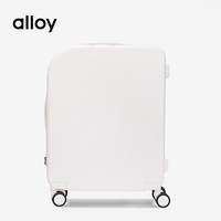 alloyPICNIC旅行箱【明星同款】乐几经典高颜值便携时尚登机箱 雪山白24寸 拉链