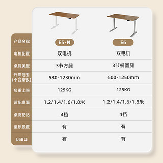 乐歌创作者E5-N/E6智能升降桌居家办公实木书桌电动升降桌电脑桌